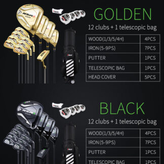 PGM MTG033 Premium 12-Piece Men's Complete Golf Set
